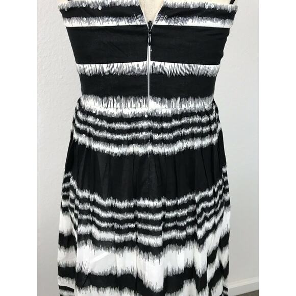 BCBGMaxAzria Pleated Tank Dress Sequin Tulle - Picture 9 of 11